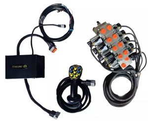 Kit Comando Eletro-hidráulico 4 Vias C/ Retenção E Joystick